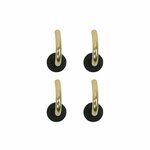 Capuchon de tente 19mm avec crochet rond 4 pieces sous blister