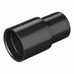 Tuyau d'evacuation piece de transition dia 28 mm a dia 26 mm PE noir sous blister