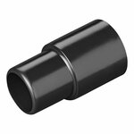 Tuyau d'evacuation piece de transition dia 28 mm a dia 26 mm PE noir sous blister