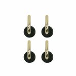 Capuchon de tente 22 mm avec crochet rond 4 pieces sous blister