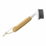 Brosse a vaisselle en silicone 23 cm diametre 7 cm x 4 cm bambou