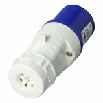 Fiche CEE 16A boîtier demontable bleu/blanc
