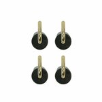 Capuchon de tente 25 mm avec crochet rond 4 pieces sous blister