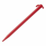 Piquets de tente en plastique de 30 cm, 6 pieces dans un sachet en polyethylene