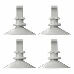 Support a ventouse pour kit d'isolation de fenetre - Lot de 4
