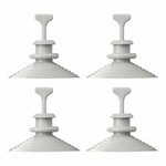 Support a ventouse pour kit d'isolation de fenetre - Lot de 4