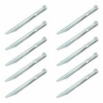 Piquet de tente demi-rond en metal 22 cm, 10 pieces en sachet plastique