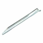 Piquet de tente demi-rond en metal 22 cm, 10 pieces en sachet plastique