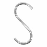 Crochet en S diametre 4 mm 6 cm 6 pieces sous blister