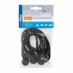 Tendeur de tente elastique 25 cm avec boule en plastique - lot de 5 pieces