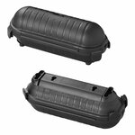 Coffret de securite pour prises Schuko noir