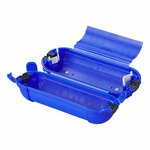 Coffret de securite pour prises Schuko bleu