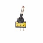 Interrupteur a bascule LED rouge 12V-max. 20A sous blister