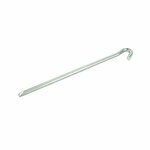 Piquet de roche triangulaire en metal 23 cm, 6 pieces sous sachet plastique