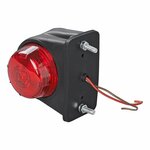 Largeur rouge clair/blanc 67x78mm plat