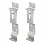 Collier de serrage pour plaque d'immatriculation, 2 pieces sous blister