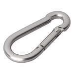 Mousqueton en acier inoxydable 6x60mm 2 pieces sous blister
