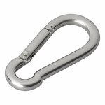 Mousqueton en acier inoxydable 6x60mm 2 pieces sous blister