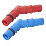 Raccords de tuyaux avec joint torique pour tuyaux 10/12 mm rouge + bleu sous blister