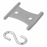 Cintre avec crochet en S pour rail de tente 5/6 mm et 7/8 mm - lot de 6 pieces