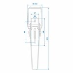 Fermoir a bascule zb-01a 210x41mm