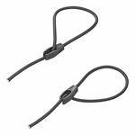 Cordon elastique de fixation reglable 50 cm - lot de 4 pieces