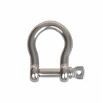 Fermoir harpe court 8 mm, acier inoxydable A4 AISI 316, 3 500 daN