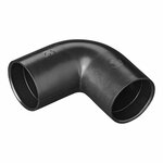 Coin de tuyau d'evacuation diametre 28 mm 90 PE noir sous blister