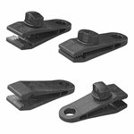 Pinces pour tapis de tente avec vis - lot de 4 pieces