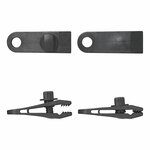 Pinces pour tapis de tente avec vis - lot de 4 pieces