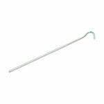 Piquet de tente 22 cm en metal avec illet ouvert, 10 pieces en sachet plastique