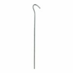 Piquet de tente 22 cm en metal avec illet ouvert, 10 pieces en sachet plastique