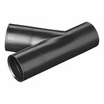 Tuyau de vidange en Y PE noir sous blister