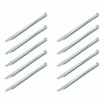 Piquet de tente demi-rond en metal 30 cm, 10 pieces sous sachet plastique