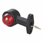 Largeur rouge clair/blanc 120 mm droit sous blister