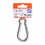 Mousqueton 80x8mm, acier inoxydable A4 AISI 316, 870 daN