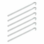 Piquet a rocher carre en metal 22 cm, 6 pieces en sachet plastique
