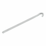 Piquet a rocher carre en metal 22 cm, 6 pieces en sachet plastique