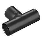 Tuyau de drainage en T  dia 28 mm PE noir sous blister