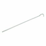 Piquet de tente 25 cm en metal avec illet ouvert, 10 pieces en sachet plastique
