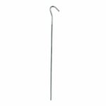 Piquet de tente 25 cm en metal avec illet ouvert, 10 pieces en sachet plastique