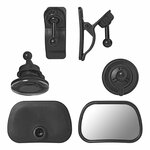 Retroviseur interieur avec ventouse et clip