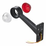 Largeur lumiere rouge/blanc 160 mm coudee