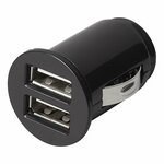 Chargeur USB mini 2 voies type A 12V/24V 3100mA sous blister