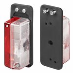 Largeur lumiere rouge/blanc 92x42mm sur support