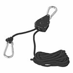 Palan a cliquet et cable - lot de 2 pieces 68 kg