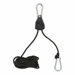 Palan a cliquet et cable - lot de 2 pieces 68 kg
