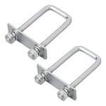 Support en U angulaire 40 mm - lot de 2 pieces sous blister