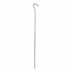 Piquet de tente 30 cm en metal avec illet ouvert, 10 pieces en sachet plastique