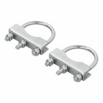 Support en U rond 60/70 mm pour bride de roue avant - lot de 2 pieces sous blister